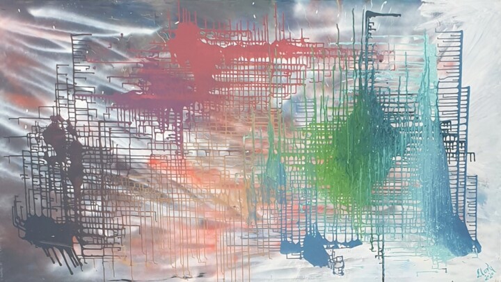 FILLE DE MARIUPOL 绘画, 47.2x86.6 in