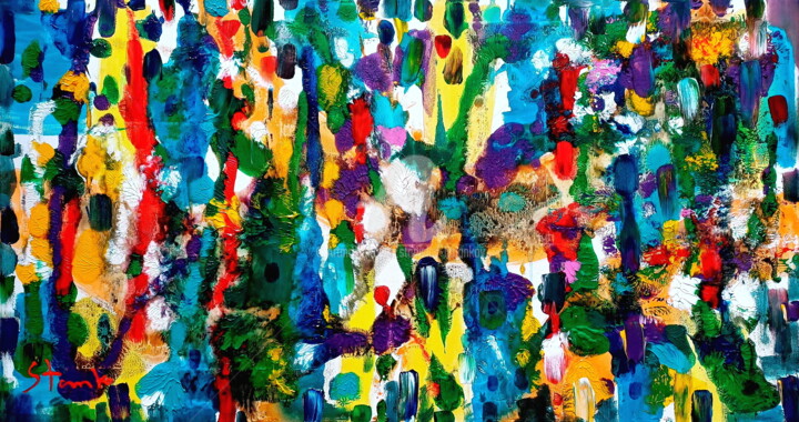 Jump session(Jazzy)-XXIII 绘画, 27.6x39.4 in