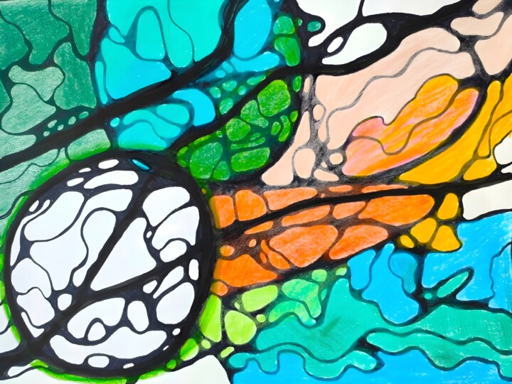 Neuro Composition. Marine Flowers - Print 数字艺术, 15.8x23.6 in