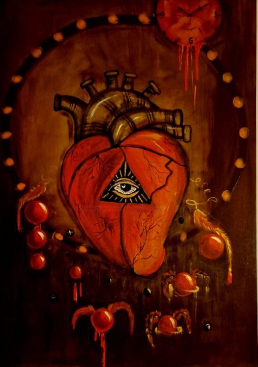 Painting titled ""The Alchemy of Bei…" by Natali Noir, Original Artwork, Acrylic