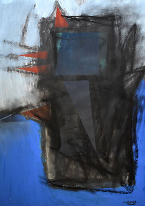 Composition IX Resim, 27,6x19,7 in