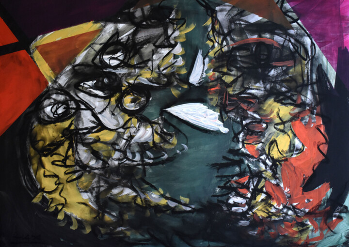 Mask-2019 Рисунок, 27,6x19,7 in
