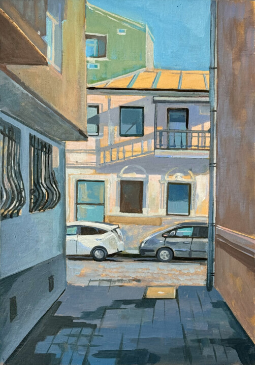 Tennis street Pittura, 13,8x9,8 in