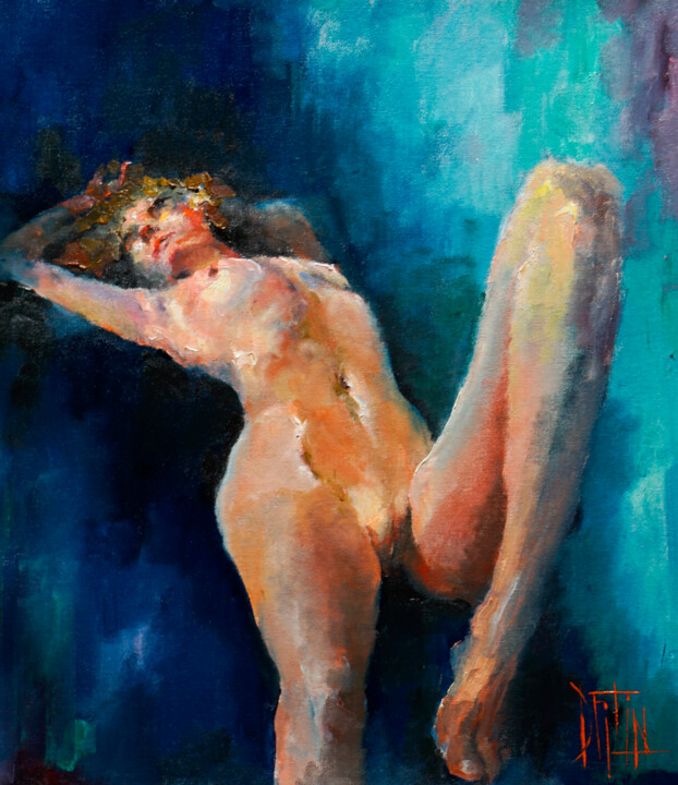 akt58 绘画, 15.8x13.8 in