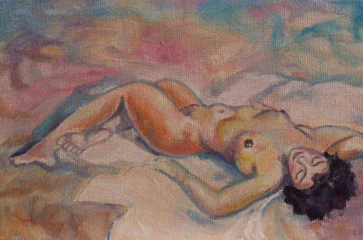 Nu model 绘画, 3.9x5.9 in