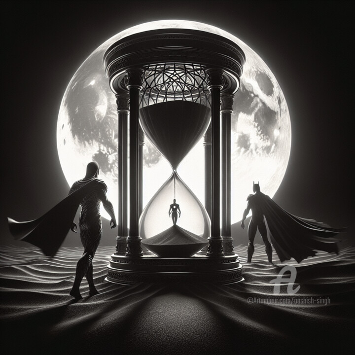 数字艺术 标题为“Timeless Heroes in…” 由Aashish Singh, 原创艺术品, 数字油画