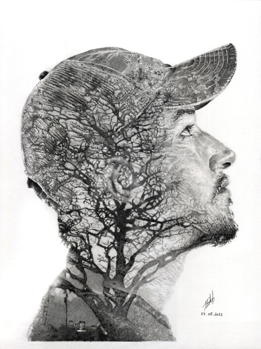 Drawing,  18.9x14.2 in 