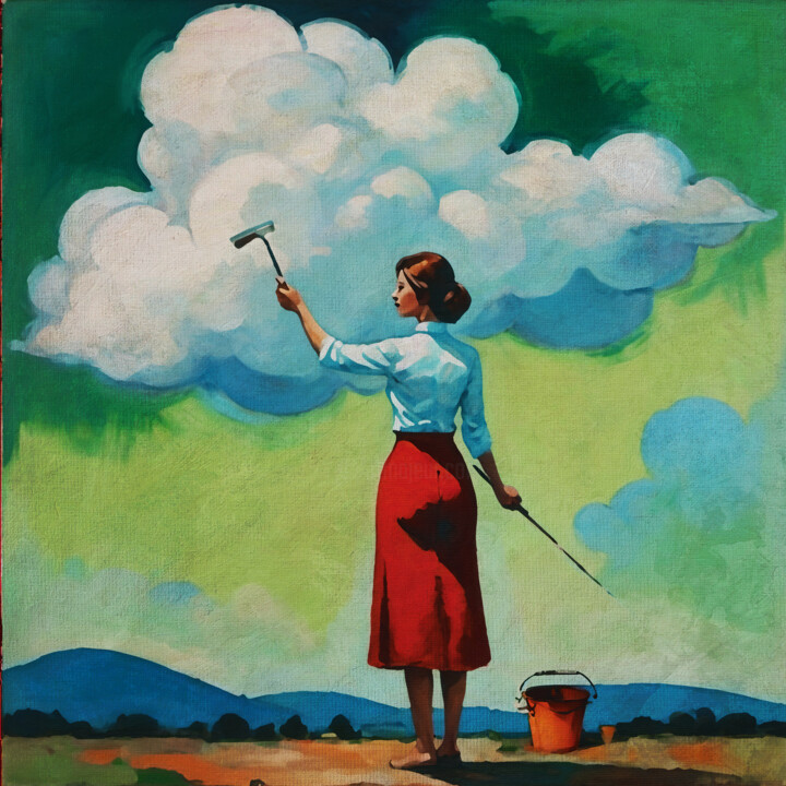 Schilderij getiteld "The Woman Who Will…" door Jan Keteleer, Origineel Kunstwerk, Digitaal Schilderwerk