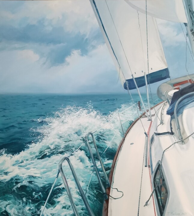 Fresh wind 绘画, 39.4x35.4 in
