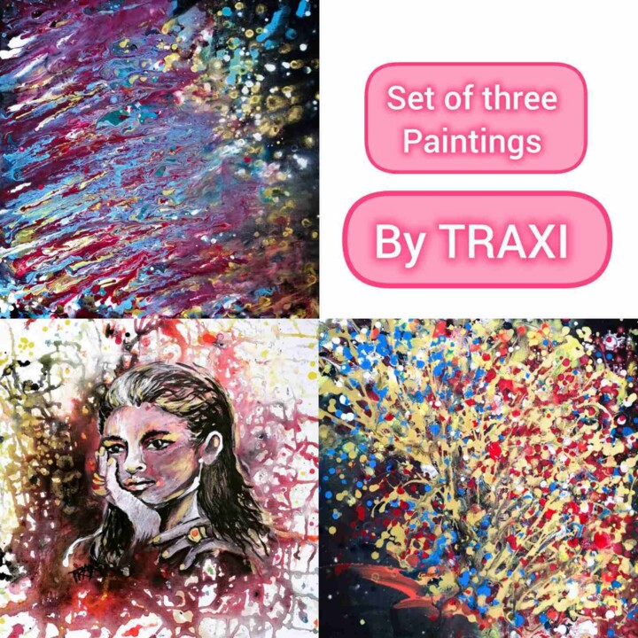Painting titled "Autumn Thoughts and…" by Diana Dimova - Traxi, Original Artwork, Acrylic