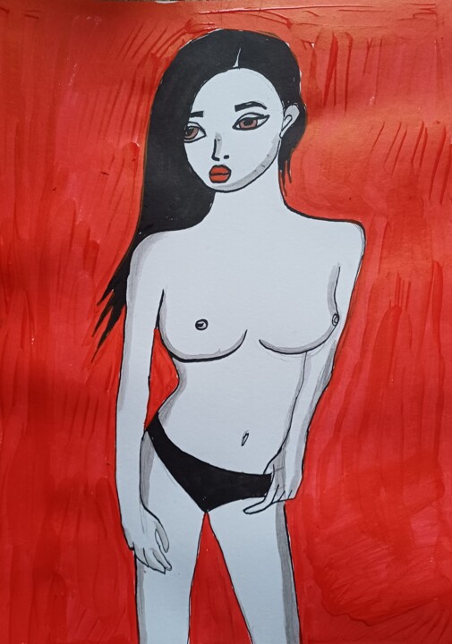 Red room 图画, 16.5x11.8 in