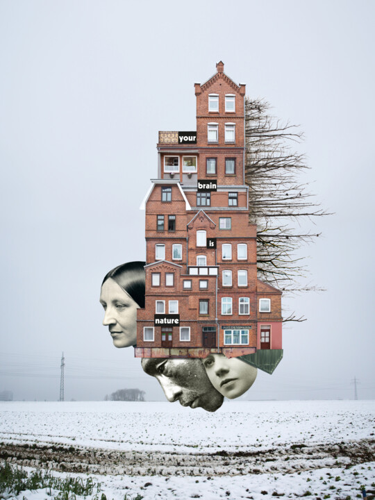 Your brain is nature Dijital Sanat, 23,6x17,7 in