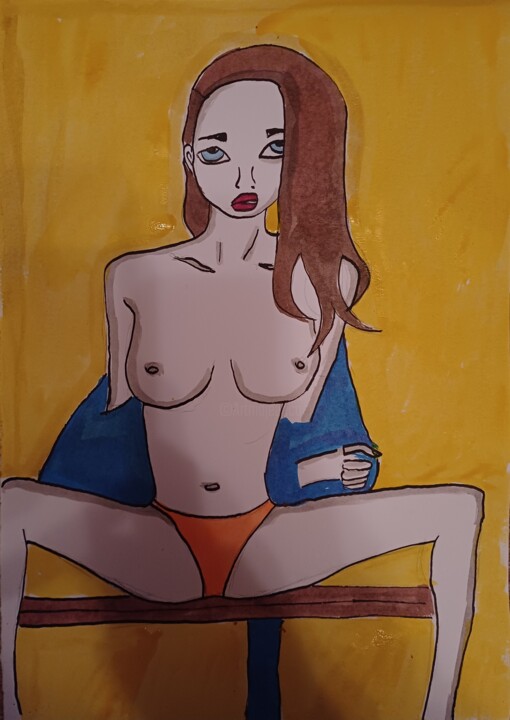 Yellow room 图画, 16.5x11.8 in