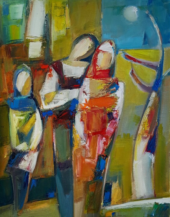 The Family Circle 绘画, 11.8x9.5 in