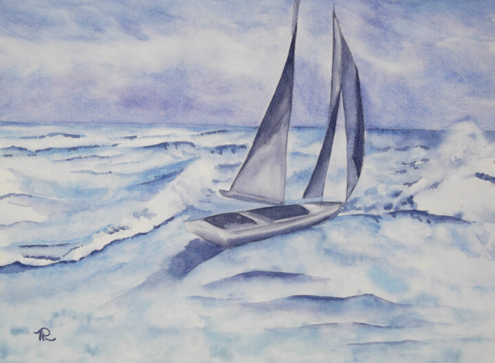 Peinture intitulée "AQUARELLE originale…" par Isabelle Redonnet, Œuvre d'art originale, Aquarelle