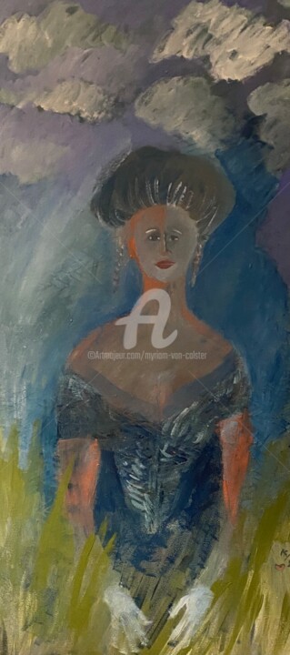 Les gants blancs 绘画, 31.5x15.8 in