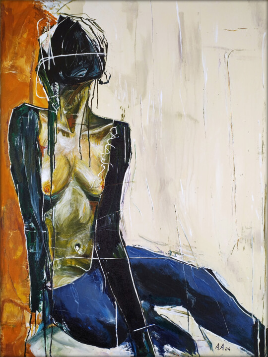 Obscured Presence 绘画, 23.6x17.7 in