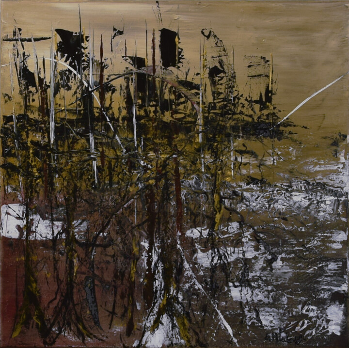 Déforestation 绘画, 23.6x23.6 in