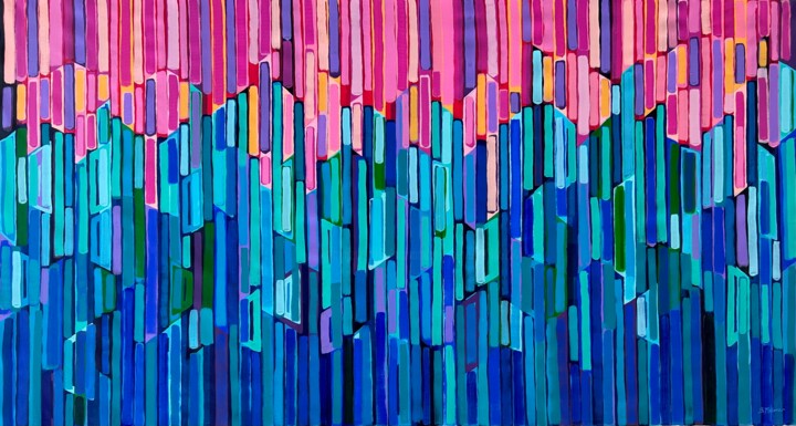 Chasing the Rain Pittura, 41,7x78 in