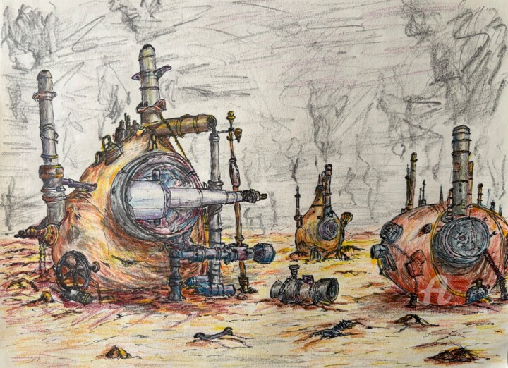 Drawing,  11.8x15.8 in 