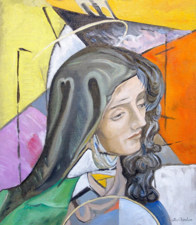 绘画,  18.9x16.5 in 