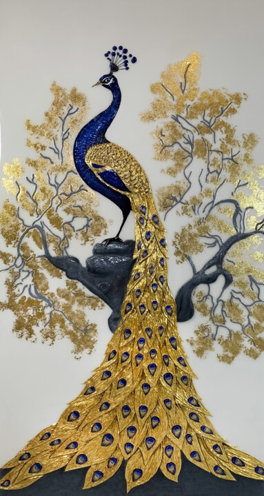 Роскошный павлин 绘画, 59.1x31.5 in