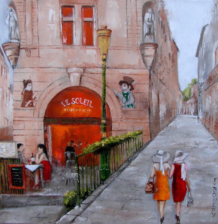 Lyon Montée du Gourguillon Tablo, 11,8x11,8 in