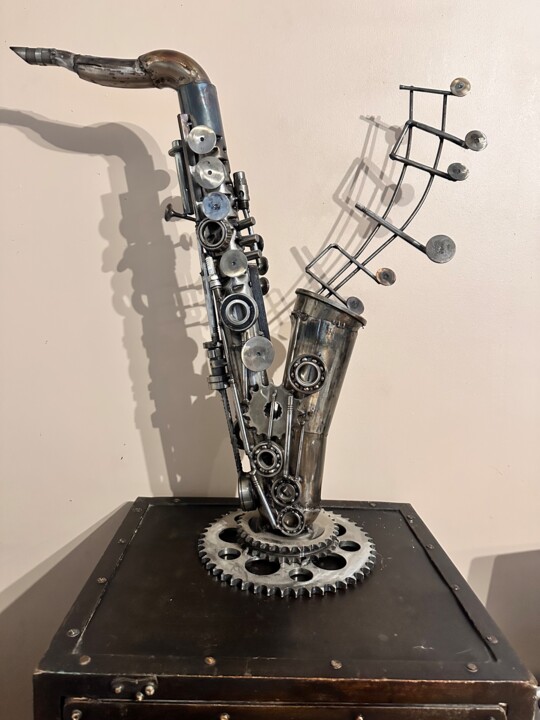 雕塑 标题为“Saxophone” 由Dorian Bayle, 原创艺术品, 金属