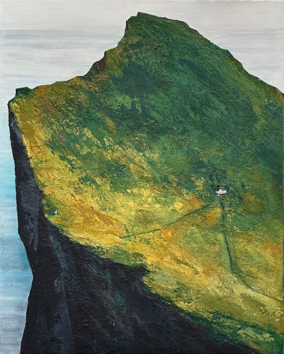 Картина под названием "Solitude, at the ed…" - Julia Evpak, Подлинное произведение искусства, Акрил