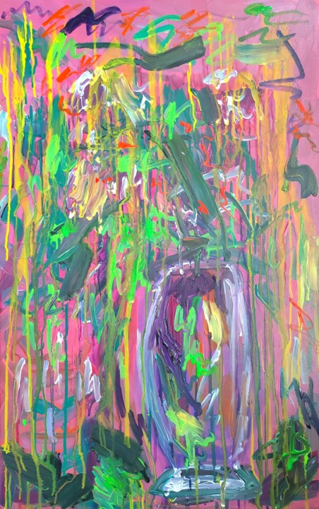 Floral dancing 绘画, 36.2x23.6 in