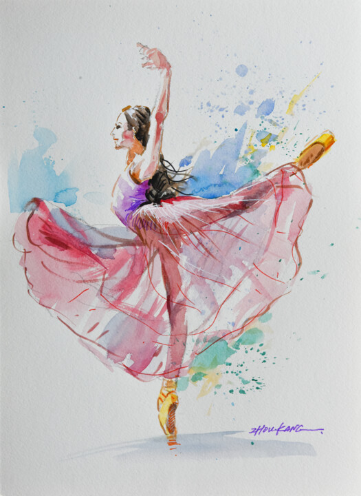 ballet 1 Schilderij, 13,4x9,8 in
