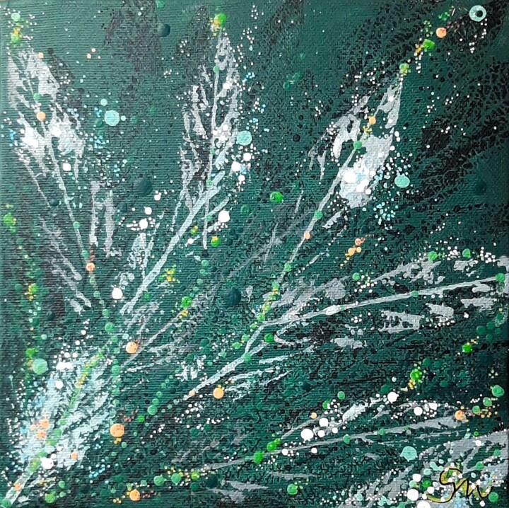 EMPREINTE VEGETALE Painting, 7.9x7.9 in