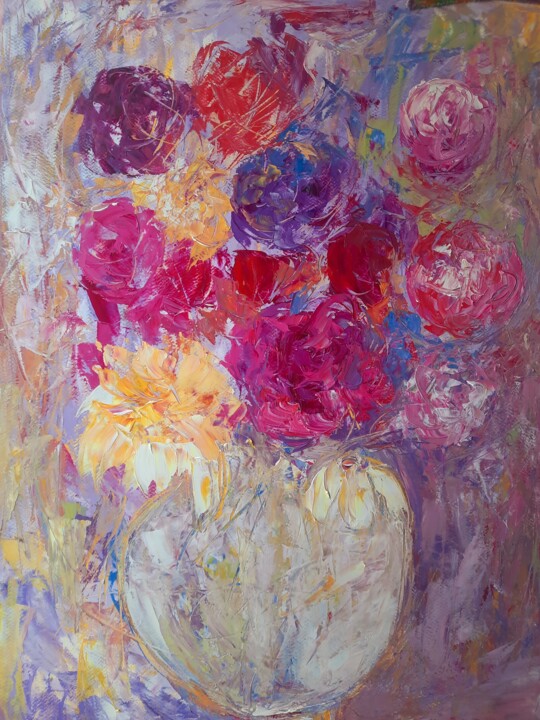 Parfum Rose Jasmin 绘画, 25.6x19.7 in