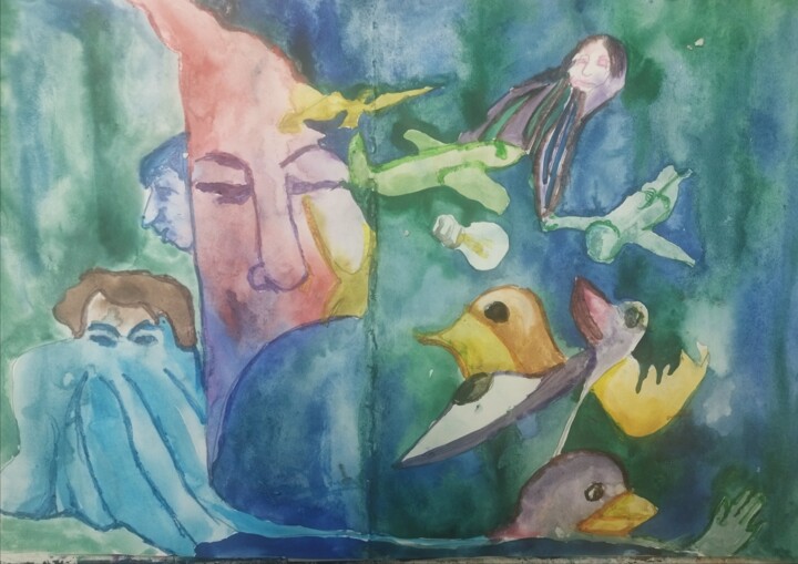 绘画,  11.7x16.5 in 