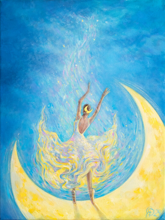 Dancing on the Moon Картина, 15,8x11,8 in