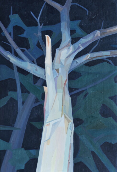 Série : Les arbres - 1er tableau Pittura, 23,6x15,8 in
