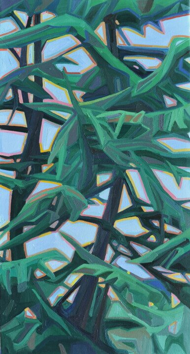 Série : Les arbres - 3ème tableau Painting, 31.5x15.8 in