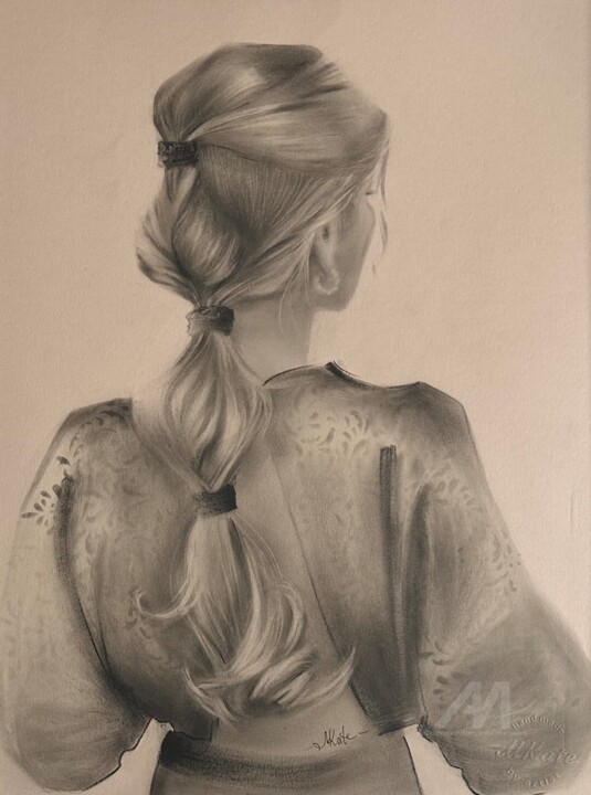 Silva. Dry brush painting 绘画, 15.8x11.8 in