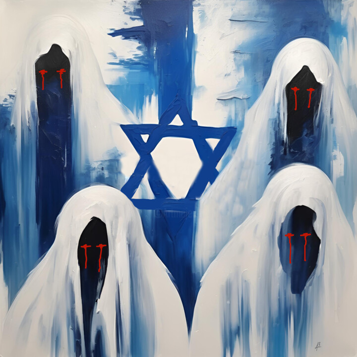 The Suffering of Souls 绘画, 47.2x47.2 in