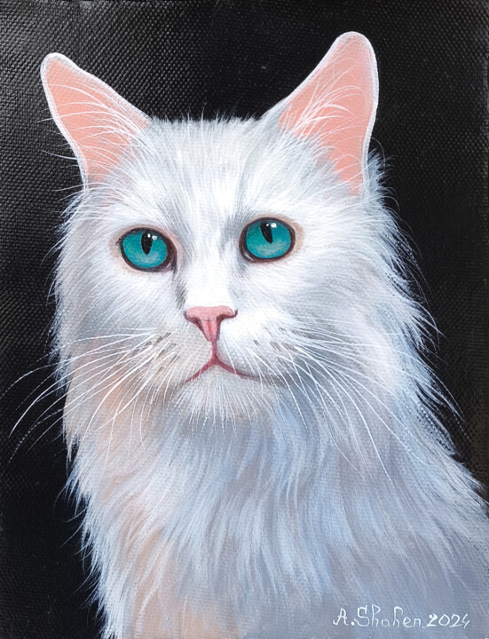 White Elegance 绘画, 5.9x3.9 in