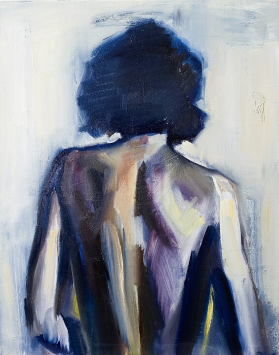 Light Behind Her Malarstwo, 19,7x15,8 in