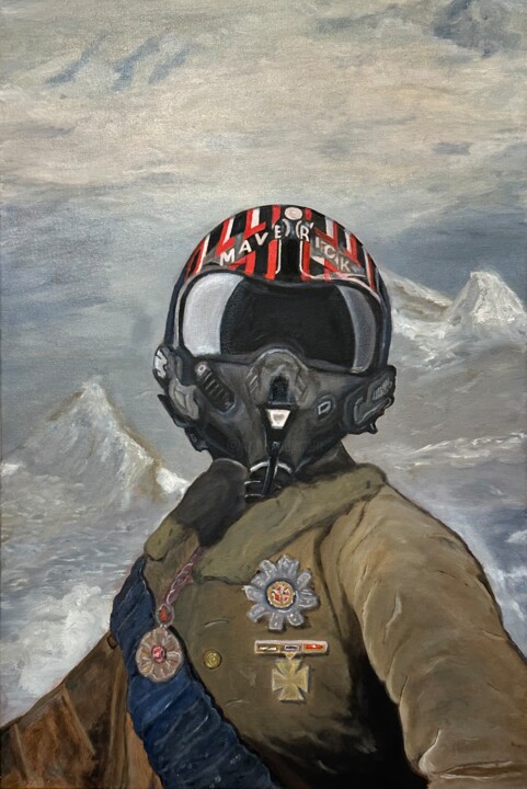 As Maverick 绘画, 23.6x15.8 in