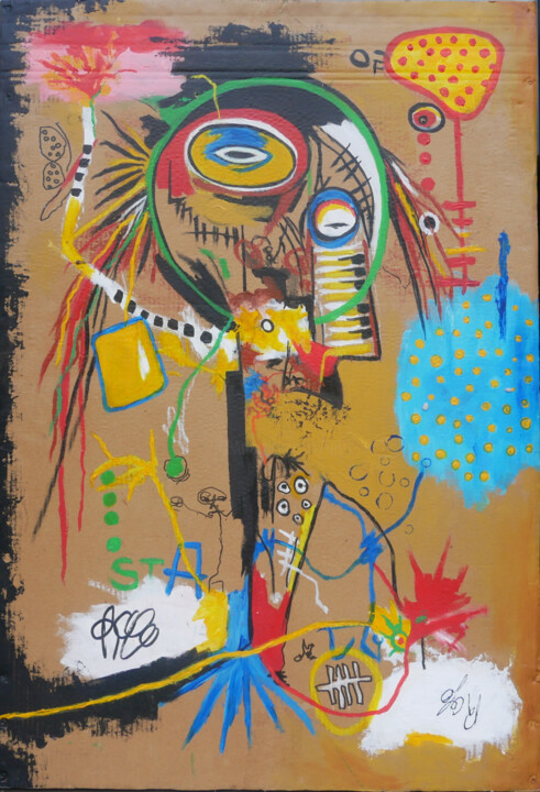 Sans titre 150514 - Néo Expressionnisme - 绘画, 39.4x26.8 in
