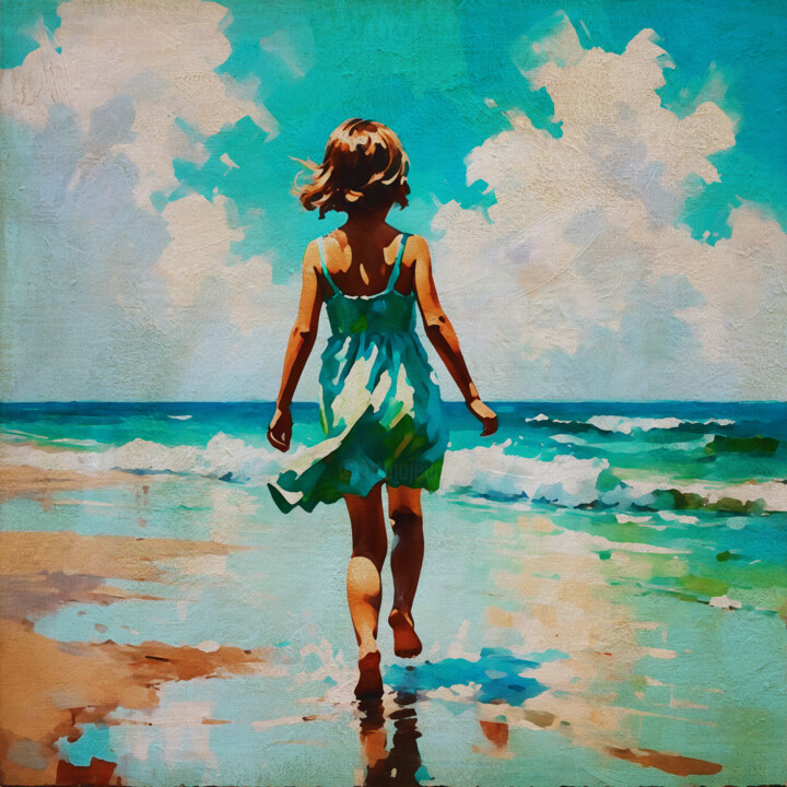 Peinture intitulée "The Innocence of Yo…" par Jan Keteleer, Œuvre d'art originale, Peinture numérique
