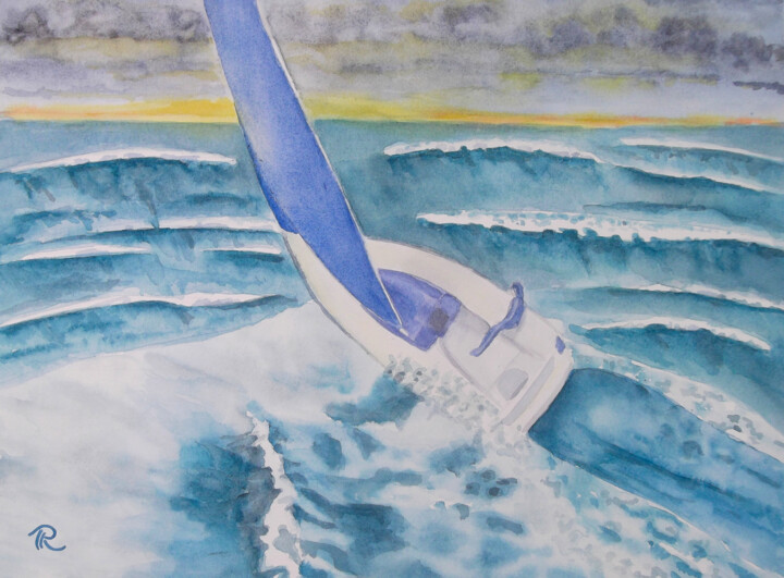 Peinture intitulée "AQUARELLE originale…" par Isabelle Redonnet, Œuvre d'art originale, Aquarelle