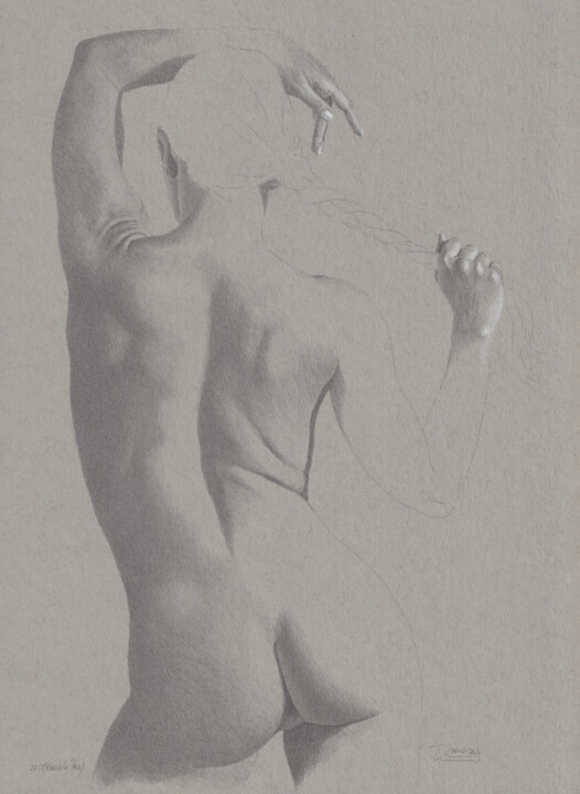 "Klassische Pose (22:21)" 图画, 11.9x8.6 in