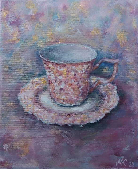 Fancy cup 绘画, 9.8x7.9 in