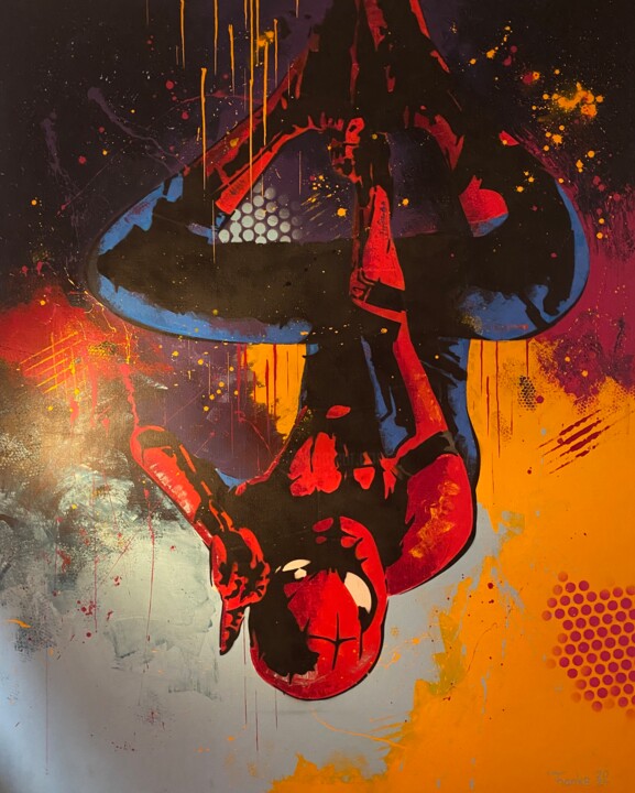 Hanging Spiderman Картина, 102,4x78,7 in