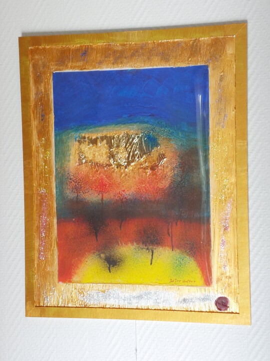"Energie der Bäume" Pittura, 15,8x11,8 in