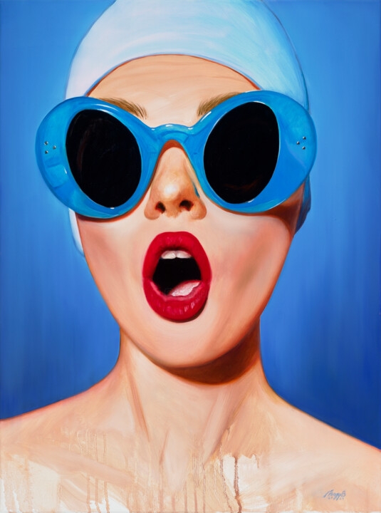 COLD PLUNGE 绘画, 31.5x23.6 in